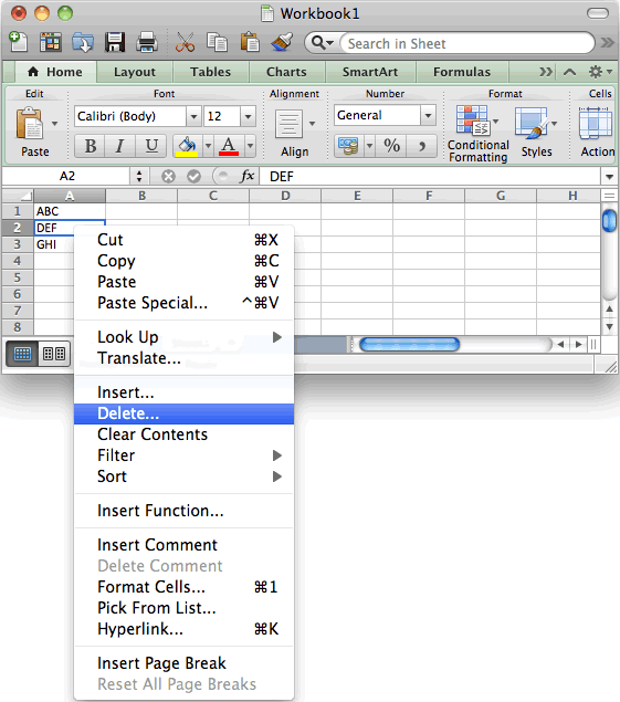 excel for mac sort exclude first row